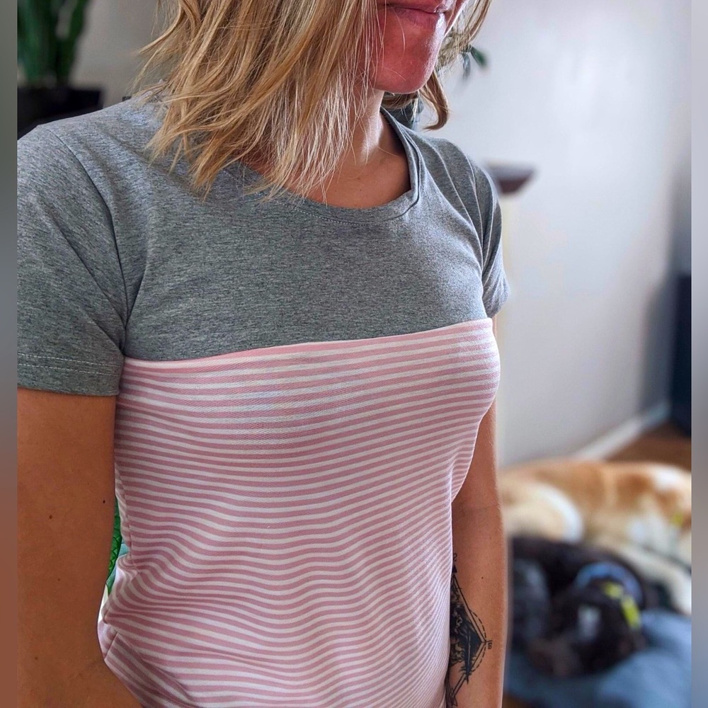 APRT Striped T-Shirt 2 Colors. Women Size Large.